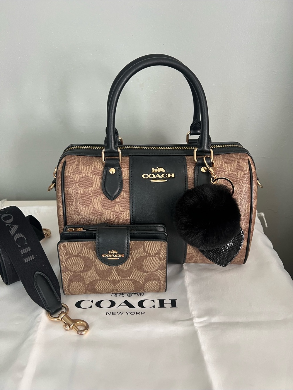 Coach Rowan Satchel With Wallet